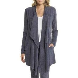 Barefoot Dreams Cozy Chic Lite Island Wrap Pacific Blue Cardigan L/XL